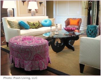 Click photo for photographer's details (new window) tips for interior decorating pink ottoman