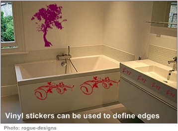 Home decorating help bathroom stickers