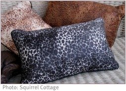 african style pillows with animal print