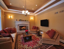 brown living room 