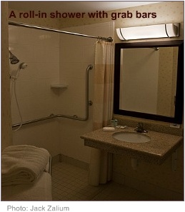 Disabled bathrooms handicapped shower