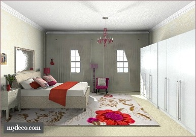 romantic home decorating bedroom